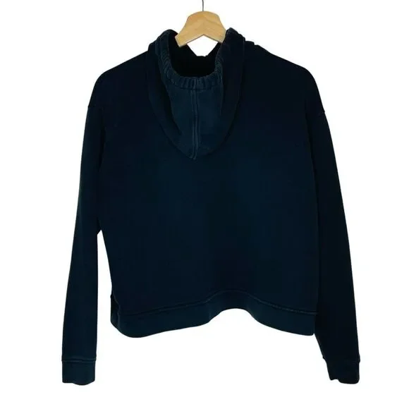 EVERLANE Cropped Hoodie Black Small - Picture 3 of 3